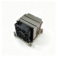 Dissipateur thermique actif pour processeur de serveur SNK-P0048AP4 LGA2011 Narrow 2U avec ventilateur PWM, dissipateur à caloducs en cuivre LGA 2011 pour serveur et poste de travail