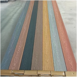 Planches <span class=keywords><strong>de</strong></span> terrasse composites résistantes aux UV, à grain <span class=keywords><strong>de</strong></span> <span class=keywords><strong>bois</strong></span> 3D <span class=keywords><strong>en</strong></span> relief, imperméables, ignifuges, nécessitant peu d'entretien, pour l'extérieur, le jardin, le parc, les allées - Product Image 2