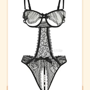 Body Sexy Golden Shuttle Fun 8108 con Push-Up y Soporte con Aros, Lencería Negra Misteriosa para Mujer - Product Image 4