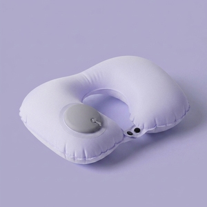 <span class=keywords><strong>Cuscino</strong></span> <span class=keywords><strong>da</strong></span> Viaggio Gonfiabile a Forma di U, Gonfiabile a Pressione, in Tessuto di Seta di Latte, Essenziale per Viaggi - Product Image 1
