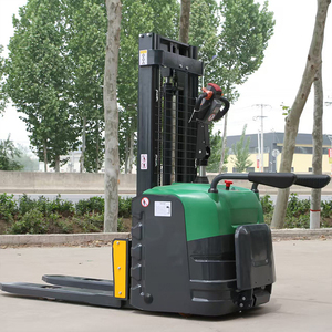 Electric Pallet Stacker 1 Ton 1.5 Ton 2 Ton Full Electric Walkie Stacker Reach Forklift Truck CE Certified Warehouse Use