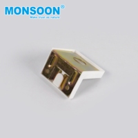 Support d'étagère invisible pour armoire d'angle triangulaire standard, quincaillerie de meubles, avec connecteur en plastique, type de produit