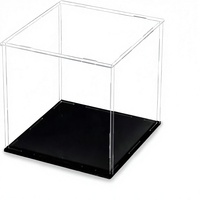 Vitrina Acrílica Transparente de 10x10x10cm, DPC10x10x10, para Coleccionables, Juguetes, Modelos y Figuras de Acción, a Prueba de Polvo, para Mostrador
