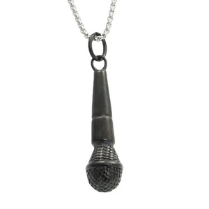 Collar con Colgante de Micrófono de Acero Inoxidable para Hombre, Estilo Punk Retro, Joyería para Fiesta 280295 - Product Image 3