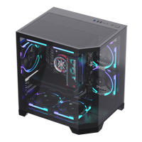 ALSEYE High Quality Computer Case Ocean-3-B Black Color PC Case With Glass Window