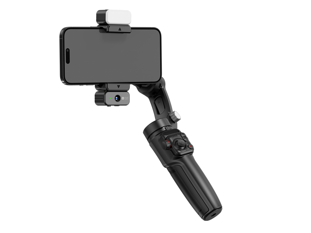 M06 Flagship Vlog Video Handheld 3- Gimbal Stabilizer AI Tracking Auto Face Follow LED Built-in Camera for Wireless