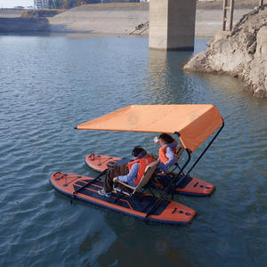 Tragbares Aufblasbares SUP-Katamaran für 2 Personen, Elektrisches Aufblasbares SUP-Boot, Aufblasbares Paddel-Angelboot für Seen und Ozeane - Product Image 6