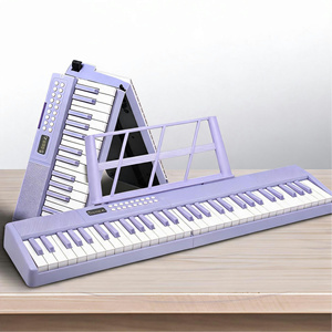 Clavier électronique portable pliable 61 touches en plastique, instrument <span class=keywords><strong>de</strong></span> musique, batterie rechargeable, vente en gros d'usine - Product Image 1