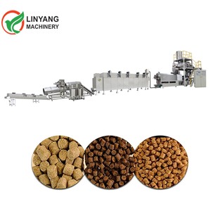 Ligne de production automatique de granulés d'aliments pour animaux de compagnie, machine à nourriture pour chiens, machine à croquettes pour chiens, ligne de production d'extrusion - Product Image 1