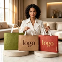 Sacs shopping personnalisés en gros avec logo de marque, sacs cadeaux promotionnels, sacs en papier de luxe avec poignées pour la vente au détail de vêtements, pour petites entreprises