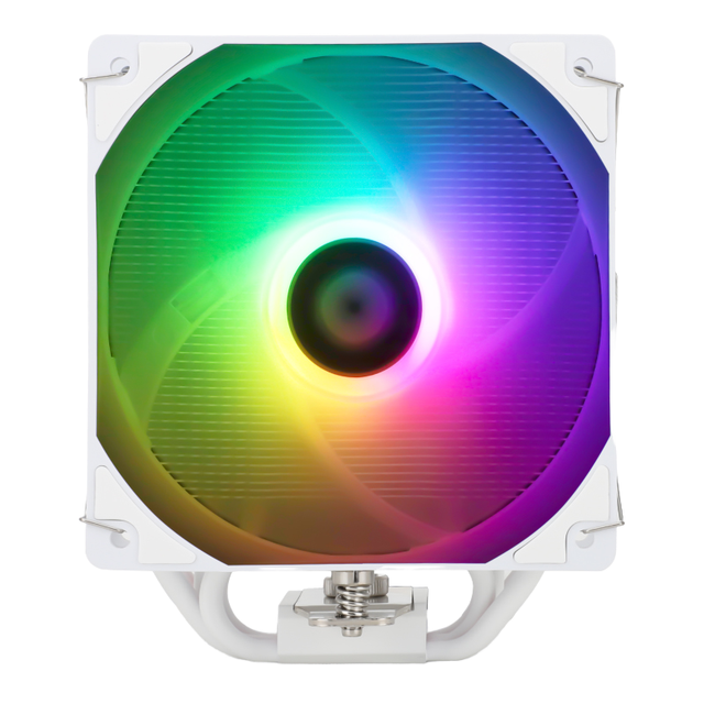 Speedy Black Air CPU Cooler 4 Heatpipes 120x120x25mm Fan TDP 190W Fluid Bearing RGB LED Copper Aluminum Heatsink Processor 30dBA