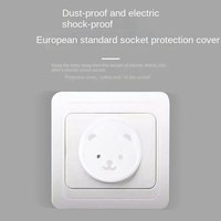 Cache-prise anti-choc électrique standard européen pour enfants, modèle 1118-11, en plastique épaissi pour la sécurité des bébés