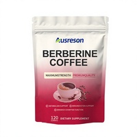 Kopi Pelangsing Organik Berberine/Kunyit OEM/ODM Ausreson, Bubuk Instan, Suplemen Diet Metabolisme, Kopi Berberine