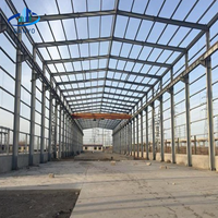 Bâtiment métallique à deux étages, atelier industriel, structure en acier préfabriquée, fournisseur d'usines commerciales