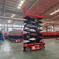 Plateforme de travail élévatrice mobile hydraulique à ciseaux autopropulsée électrique pour l'entretien aéroportuaire