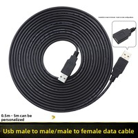 Cable de Extensión USB Macho a Hembra para Carga y Datos, Cable de Extensión de Alimentación con Conductor de Cobre USB 2.0 para Ratón y Teclado