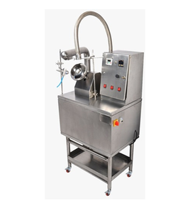 Enrobeuse de comprimés de laboratoire en bois, contrôle PLC, revêtement automatique en petites séries, vitesse de tambour réglable, système de pulvérisation efficace - Product Image 2