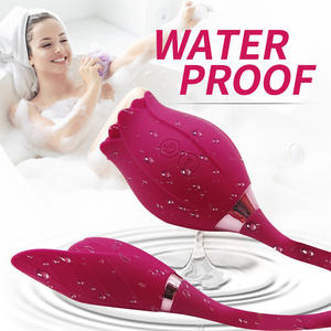 <span class=keywords><strong>2</strong></span> in 1 yetişkin seks oyuncakları g-spot klitoral emme gül çiçek şekilli genişletilmiş vibratör yumurta kadın gül vibratör mastürbasyon - Product Image 4