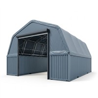 Structure de stockage en tissu pour conteneurs de chantier, abri de bureau, entrepôt, tente de campement certifiée, structure de hangar en acier galvanisé pour l'exploitation minière