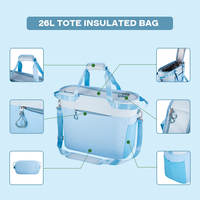 Sac à déjeuner isotherme imperméable 5L 8L 20L 26L Grand sac isotherme de pique-nique Sac isotherme souple résistant aux intempéries pour les voyages