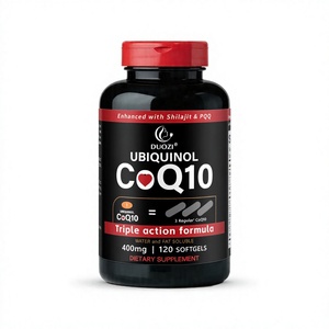 DUOZI Ubiquinol CoQ10 400mg 120 Cápsulas Blandas Fórmula de Triple Acción Apoyo para la Salud del Corazón Suplemento Dietético - Product Image 1
