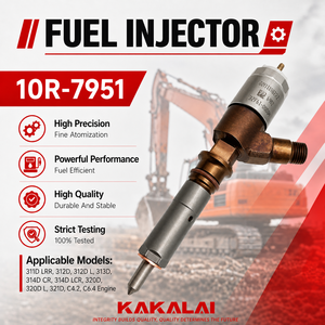 Injecteur de carburant électronique KAKALAI 10R-7951 pour moteur CATERPILLAR C4.2, pièces d'excavatrice 312D 311D - Product Image 1