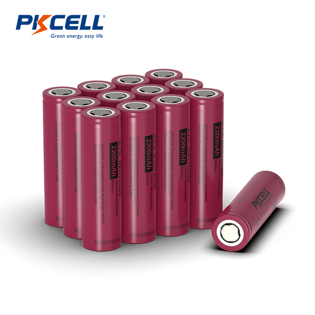 18650 3.7V 2200mAh Rechargeable Lithium Ion Battery Protected Cell for LED Tactical Flashlight
