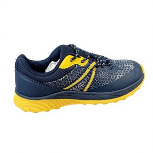 Scarpe Sportive Invernali Nere e Arancioni con Motivo a Nido d'Ape, Allacciatura, Suola Antiscivolo, Morbide, Leggere e Traspiranti, Taglie USA 7-10.5 - Product Image 1
