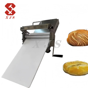 Petit <span class=keywords><strong>laminoir</strong></span> manuel en acier inoxydable laminateur de pâte à laminer pour croissant/pain/pain cuit à la vapeur - Product Image 1