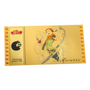 Banconota Commemorativa Classica Anime Sette Crimi, Banconota d'Oro, Moneta in Plastica, Banconota in Lamina d'Oro, Collezione Regalo per Live Streaming - Product Image 5