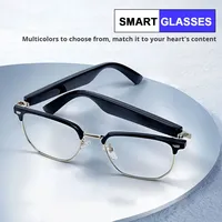 Lunettes Intelligentes IA avec Traduction Instantanée, Chargement Magnétique Sans Fil, Audio, Appels Bluetooth, Musique et Protection Solaire pour l'Extérieur