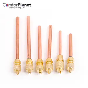 Factory Price HVAC Refrigeration Parts Copper Tube Access Valve Air Conditioning Access Valve for Air Conditioner