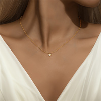 Nouvelle arrivée 925 tendance ronde géométrie Zircon 18K collier jeune fille