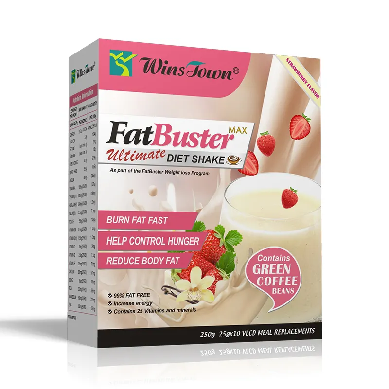 Strawberry Flavor Fat Buster Suppress Appetite Burning Fat Ensure Nutrition Shake Slim Protein Milk Shake Powder