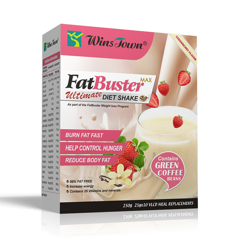 Sapore di fragola grasso Buster sopprimere l'appetito che brucia i grassi per garantire la nutrizione Shake frullato di latte proteico in polvere