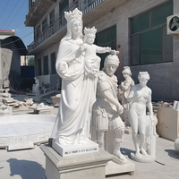 Statue d'ange féminine en marbre blanc naturel d'Italie, sculpture artisanale sur mesure grandeur nature pour la décoration extérieure de jardin et de maison