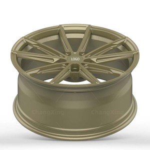 Jantes forgées monobloc Speedmega 19x9J 19x9.5J 20-22 pouces Or clair mat 5x108 ET+32 Concave profond Jantes personnalisées Zeeker 001 - Product Image 3