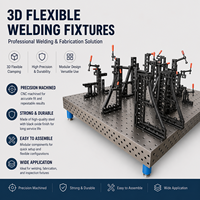 Plateforme de soudage 3D sur mesure OEM, établi de soudage industriel tridimensionnel avec gabarits et dispositifs de fixation