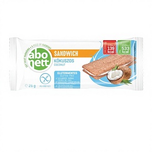 Abonett Coconut Sandwich Gluten-Free 26g X 25pcs <b>Nut</b> & <b>Kernel</b> Snacks From Hungary Model 704883 - Product Image 1