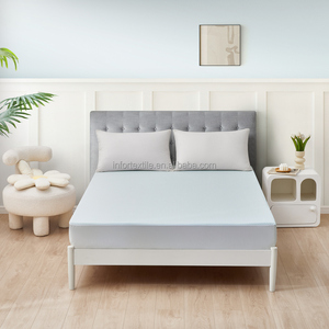 Protège-matelas rafraîchissant imperméable en tissu, <span class=keywords><strong>drap</strong></span>-<span class=keywords><strong>housse</strong></span> rafraîchissant à poches profondes – Offre Spéciale - Product Image 2