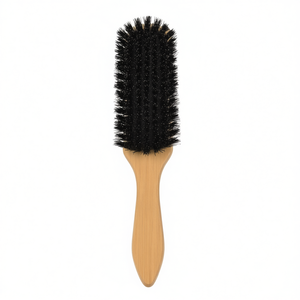 TTAKE Hand <b>Brush</b> With Wooden Handle Stainless Steel Abrasive <b>Brush</b> 4x15x25 Mm 24 <b>Wires</b> For Metal Cleaning - Product Image 2