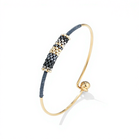 Neues Design Modischer Hochwertiger Schmuck 18K Vergoldetes Edelstahl-Material Miyuki Reisperlen Handgefertigtes Armband