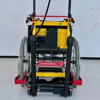 Carretilla Eléctrica Plegable de Alta Resistencia para Subir Escaleras, Silla Elevadora Móvil de Aleación de Aluminio, Suministros de Rehabilitación y Terapia para Sillas de Ruedas