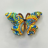 Aimants de réfrigérateur personnalisés en résine 3D de forme irrégulière, style Art Déco, peints, créatifs, souvenirs de plage, faits à la main, OEM/ODM