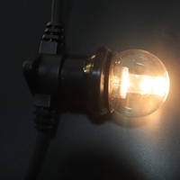 Ampoule LED G45 1W 220-240V, douxement dimmable, en PC, globe lumineux 2200K Ambre 2700K Blanc Chaud, pour intérieur et extérieur, décoration festive