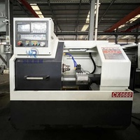 Torno CNC Mini CK0660 de MARCH EXPO con Sistema de Control CNC Gsk de 220V y Bancada Plana, Nuevo
