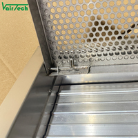 Rejilla de Ventilación de Retorno con Bisagras para Puerta, Tipo Perforado, de Acero Inoxidable 304, Decorativa para HVAC