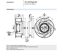 Ventilateur centrifuge de turbine pour robot Kuka, Allemagne, neuf, original, R2D225-AV02-12 M2D068-DF 400V