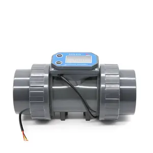 Pompe à eau pour irrigation agricole Plastique PVC 75/86mm Compteur d'eau numérique Alimentation électrique Débitmètre magnétique BT01-DN65 à turbine