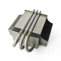 Refroidisseur RGB personnalisé à 3 caloducs, radiateur en tube de cuivre de 8 mm et 10 mm de diamètre, plaqué nickel, ailettes en aluminium, pour boîtier d'ordinateur